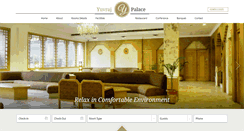 Desktop Screenshot of hotelyuvrajpalace.com